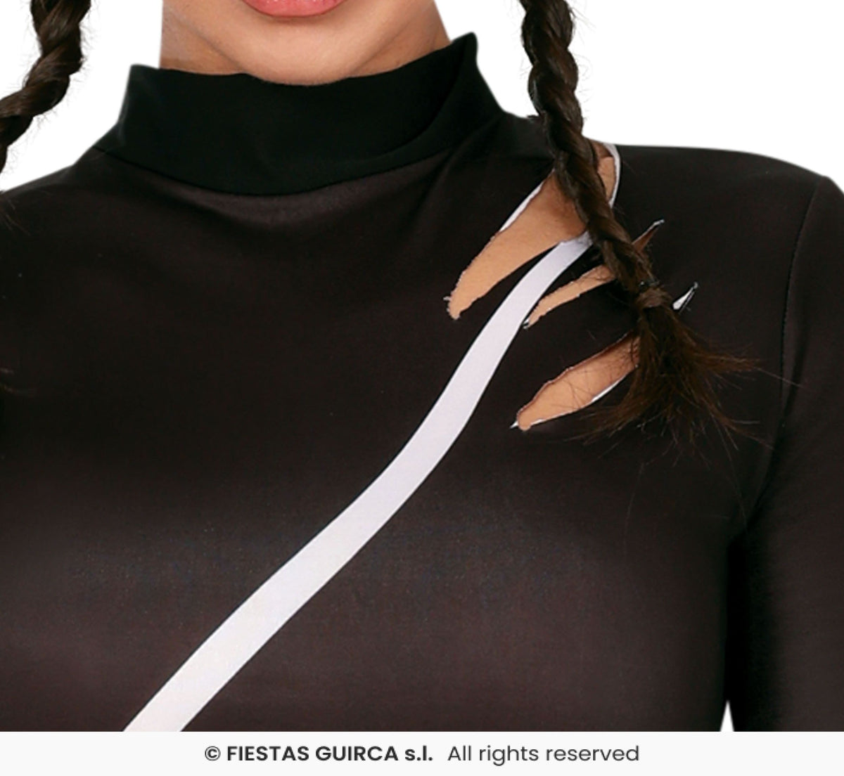 Ladies Black Cat Jumpsuit Costume