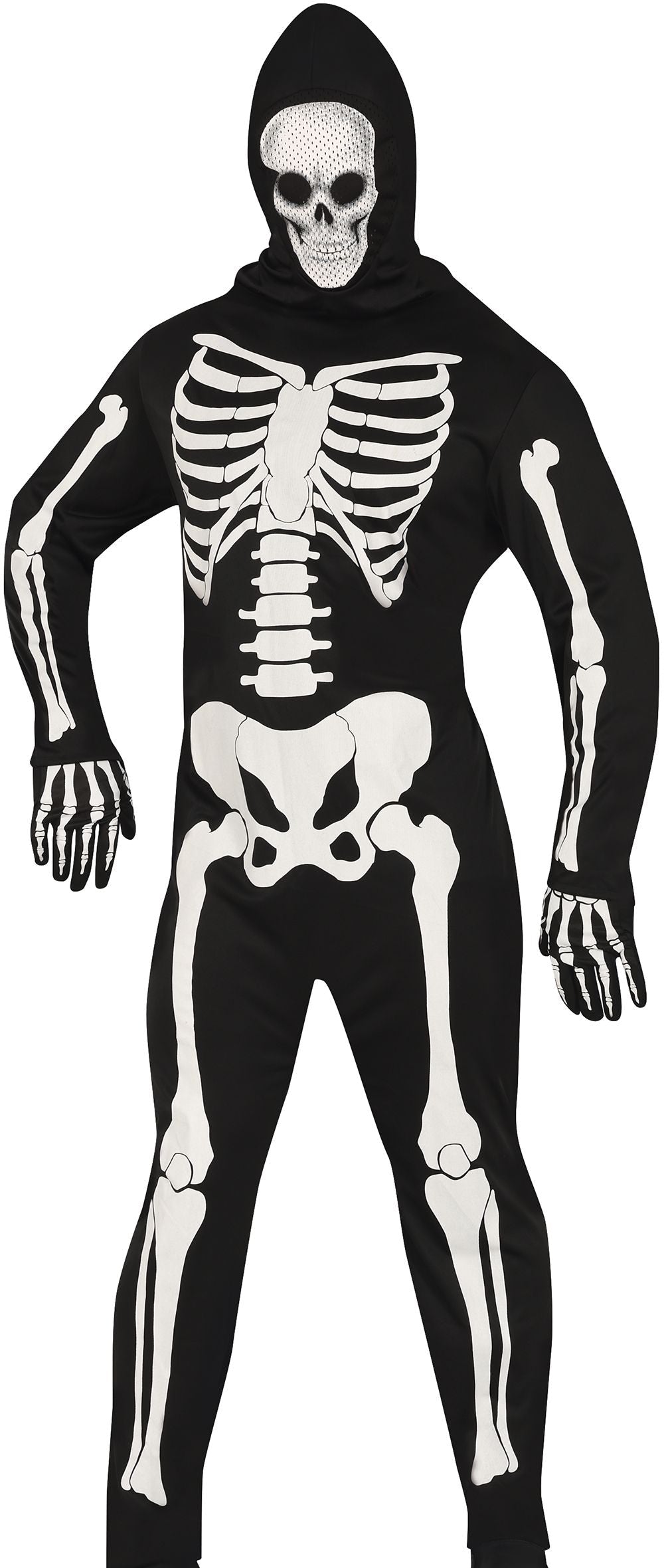 Adult Skeleton Jumpsuit Costume
