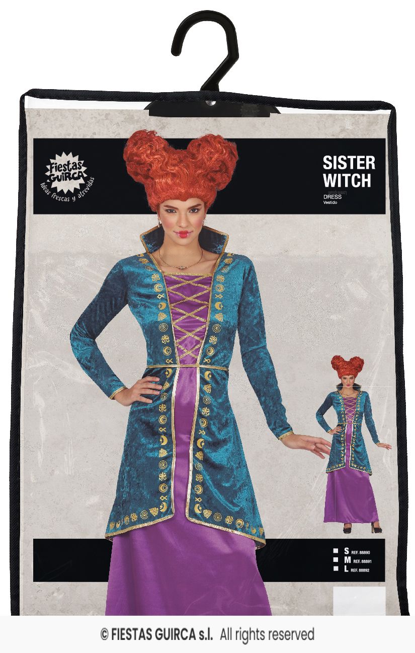 Sister Witch Ladies Purple Dress