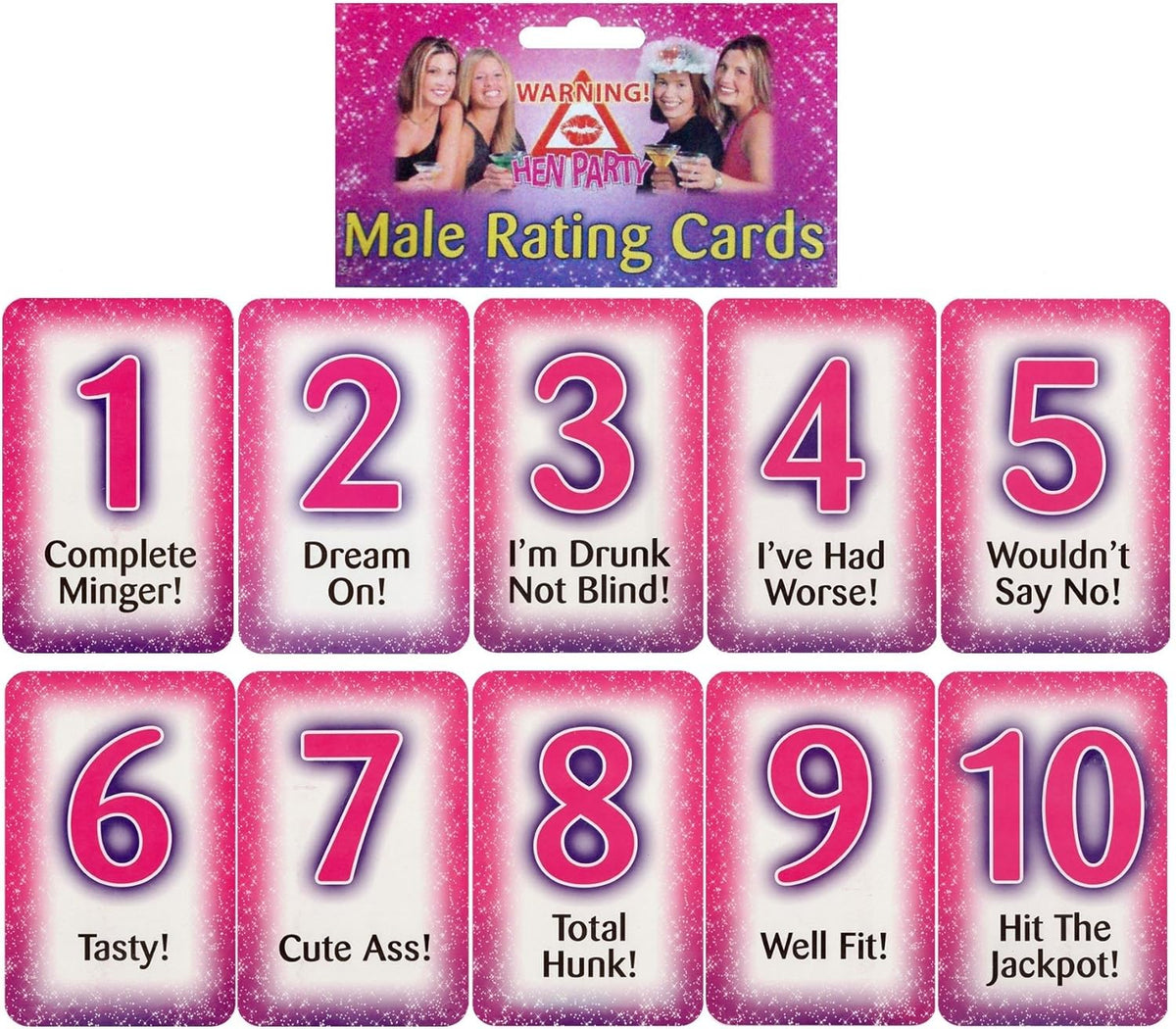 Hen Party 10 Rating Cards