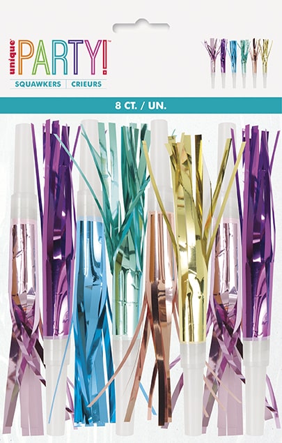 Fringed Squawker Blowouts - 8pk