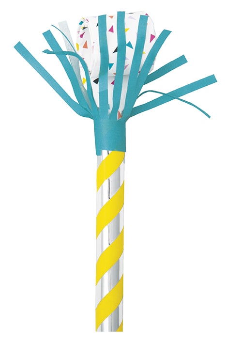 VIBRANT FRINGED PARTY BLOWOUT - 6pk