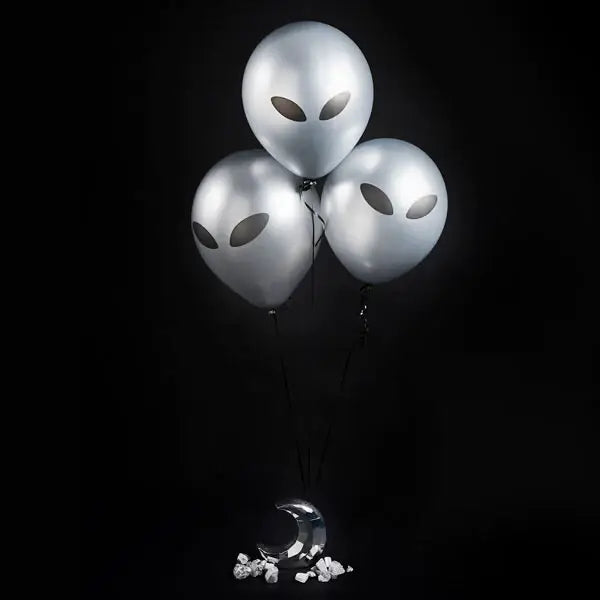 Alien Latex 12" Balloons 5 Pack
