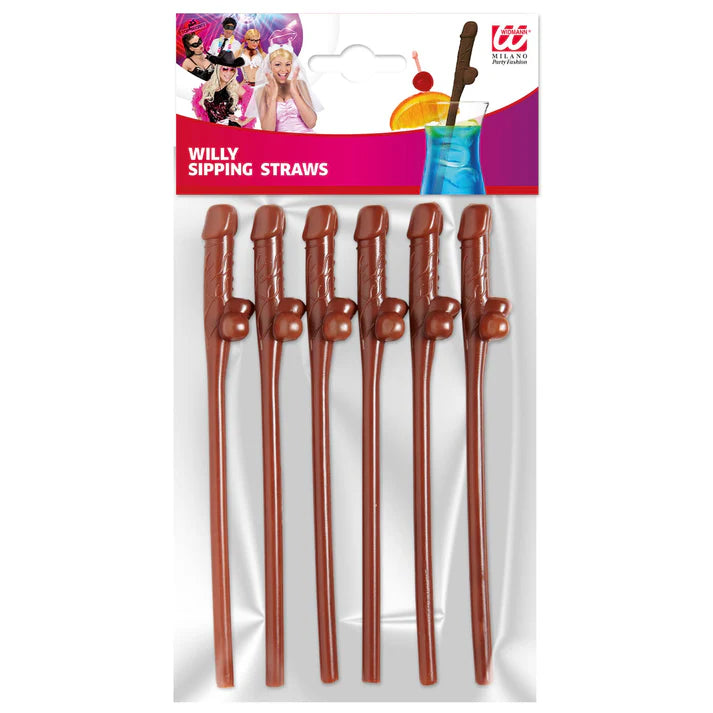 Willy Sipping Straws Afro - 6pk