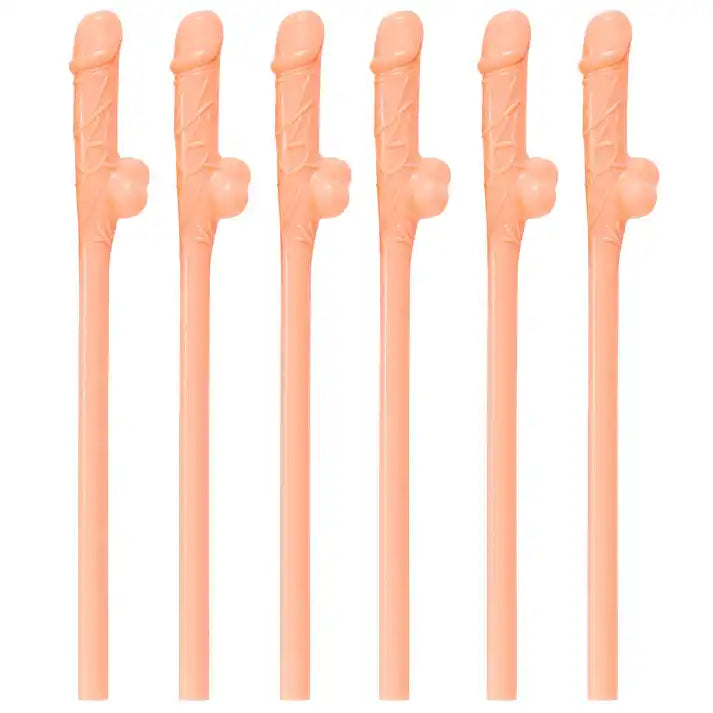 Willy Sipping Straws Pink - 6pk