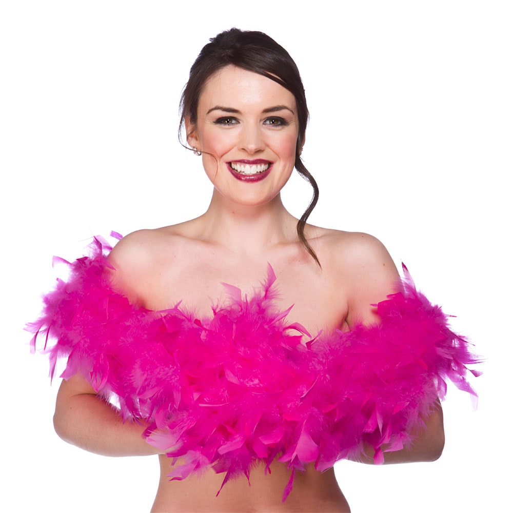 Feather Boa 60gm/1.7m - Hot Pink