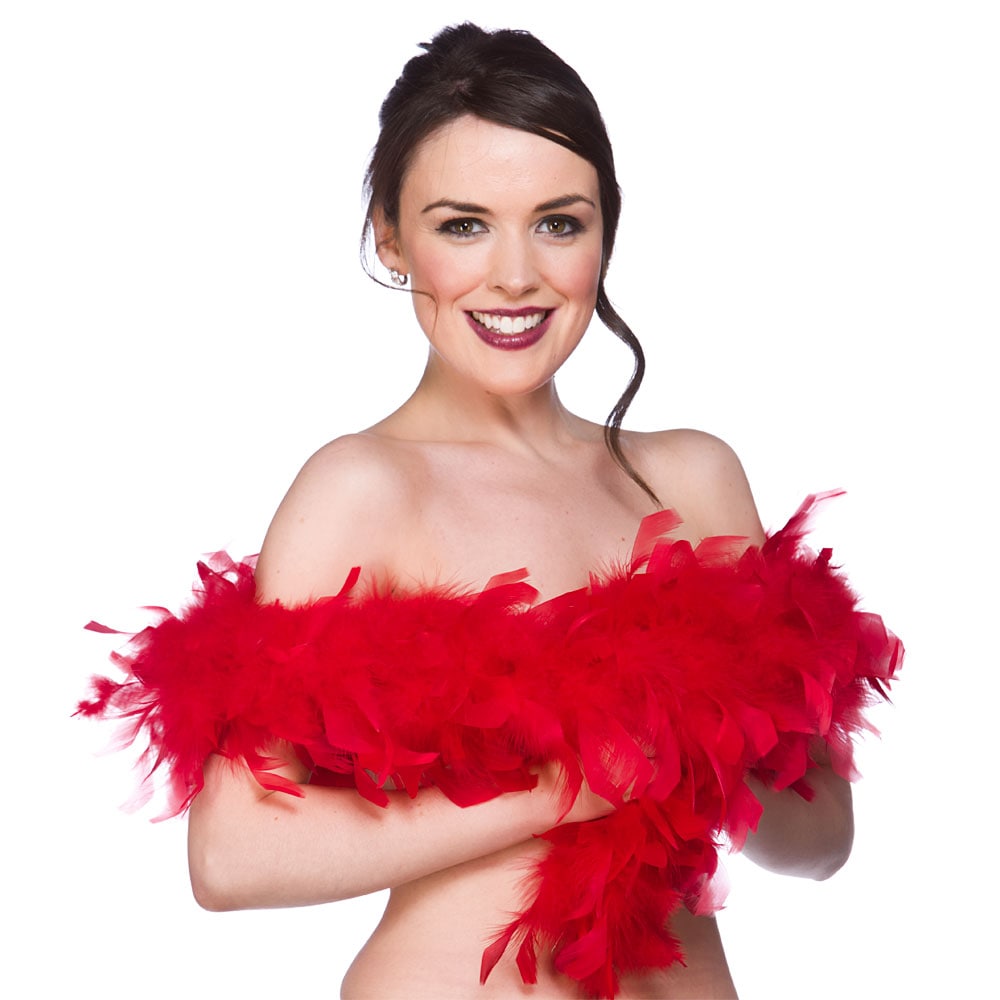 Feather Boa 60gm/1.7m - Red