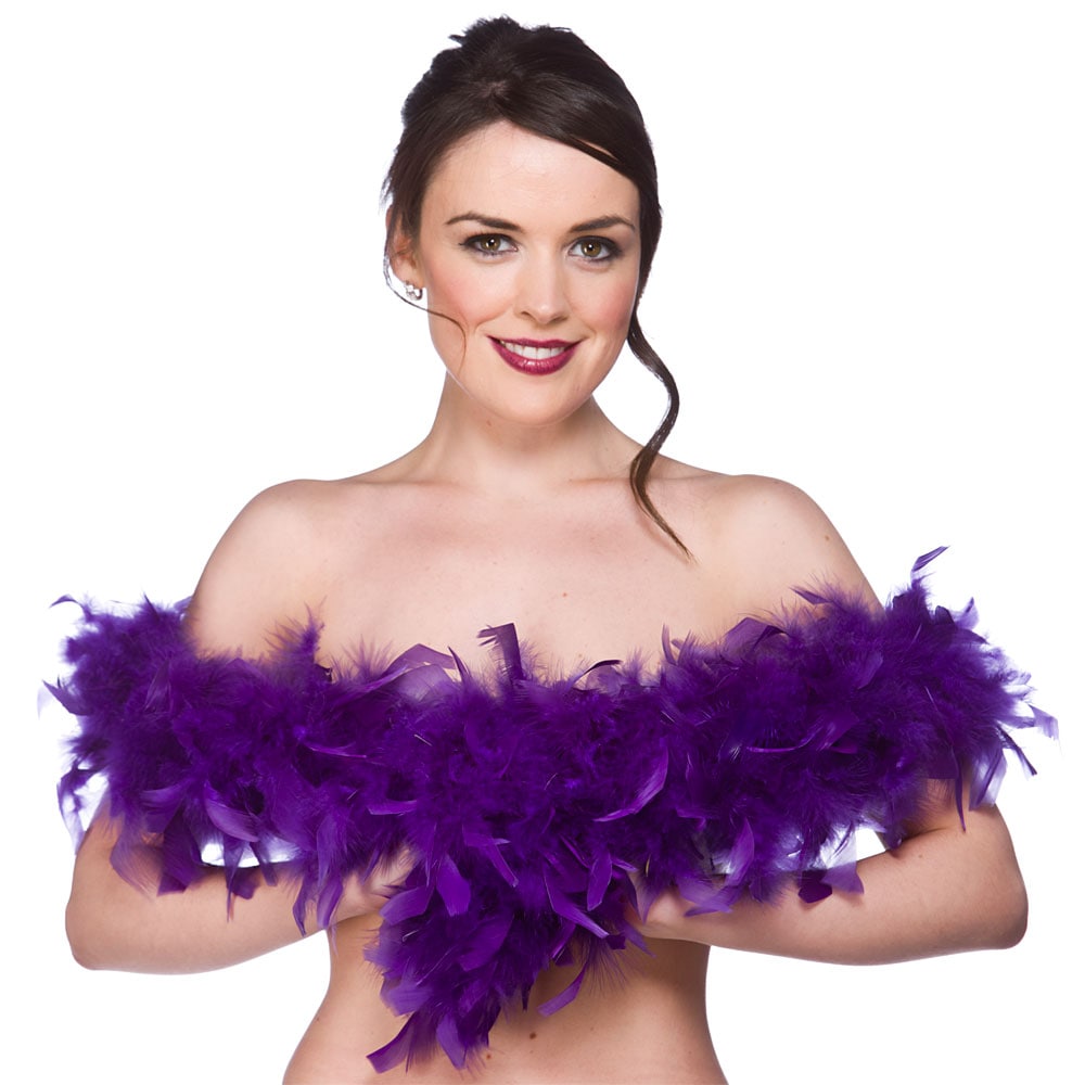 Feather Boa 60gm/1.7m - Purple