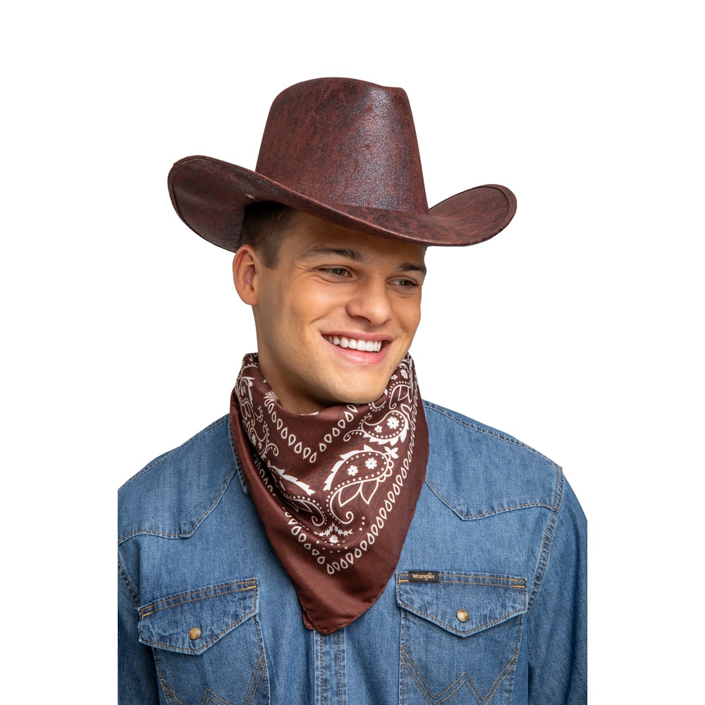 Cowboy Bandana - Brown