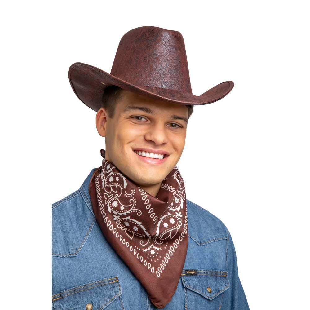 Cowboy Bandana - Brown