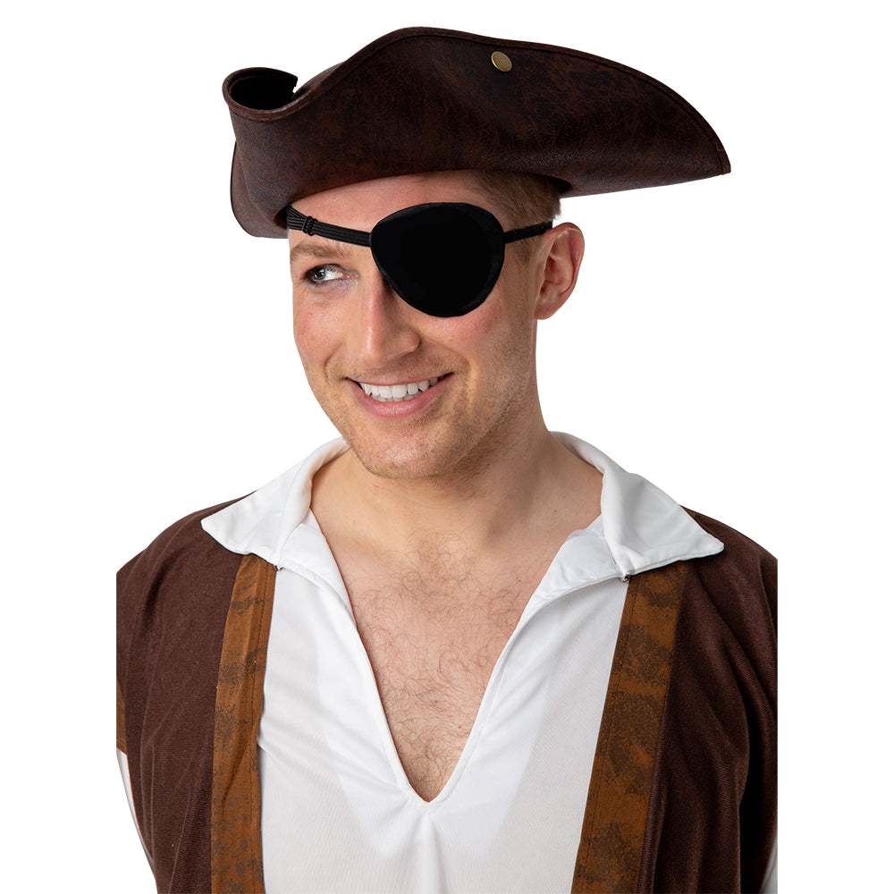 Black Satin Eye Patch