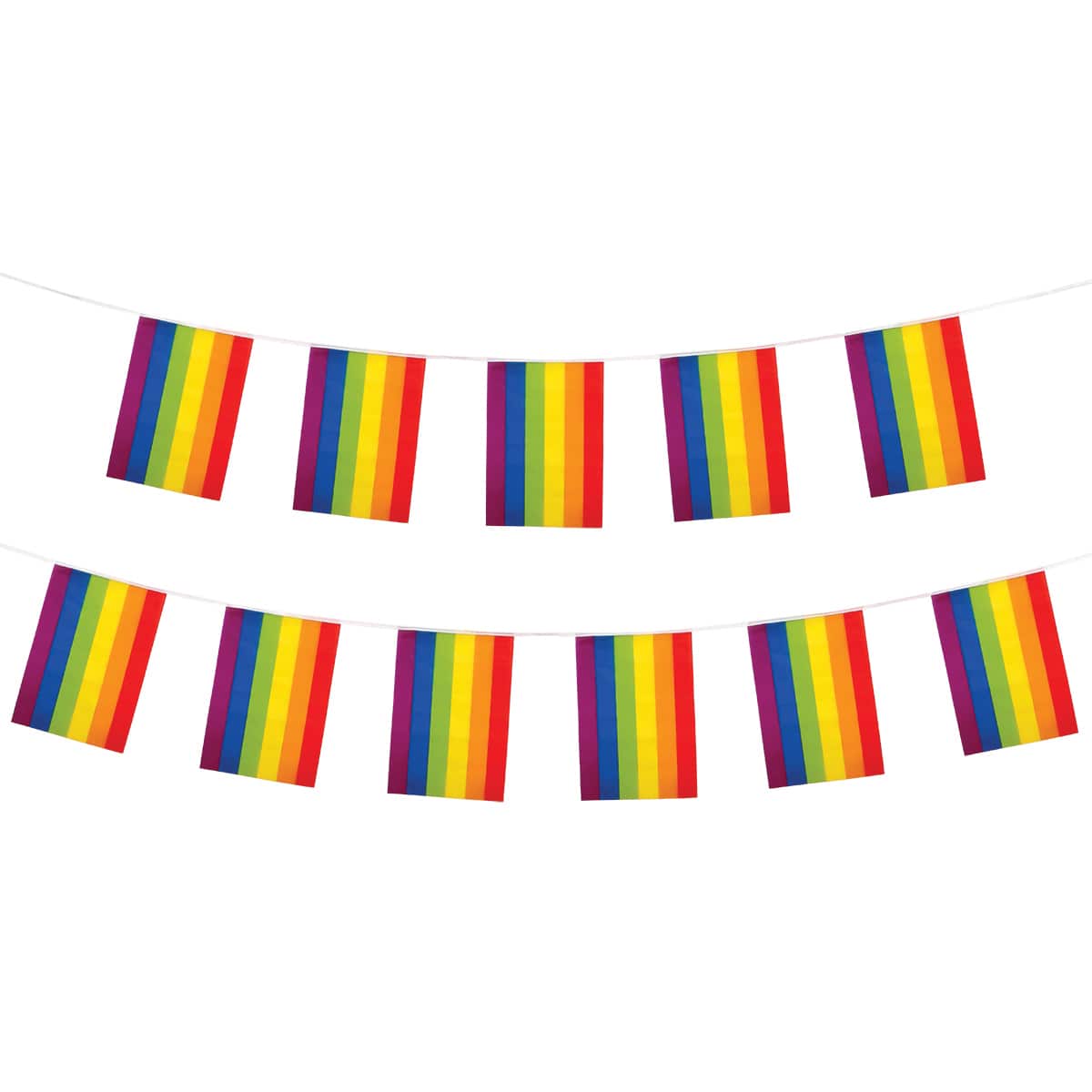 Rainbow Bunting -11 Flags