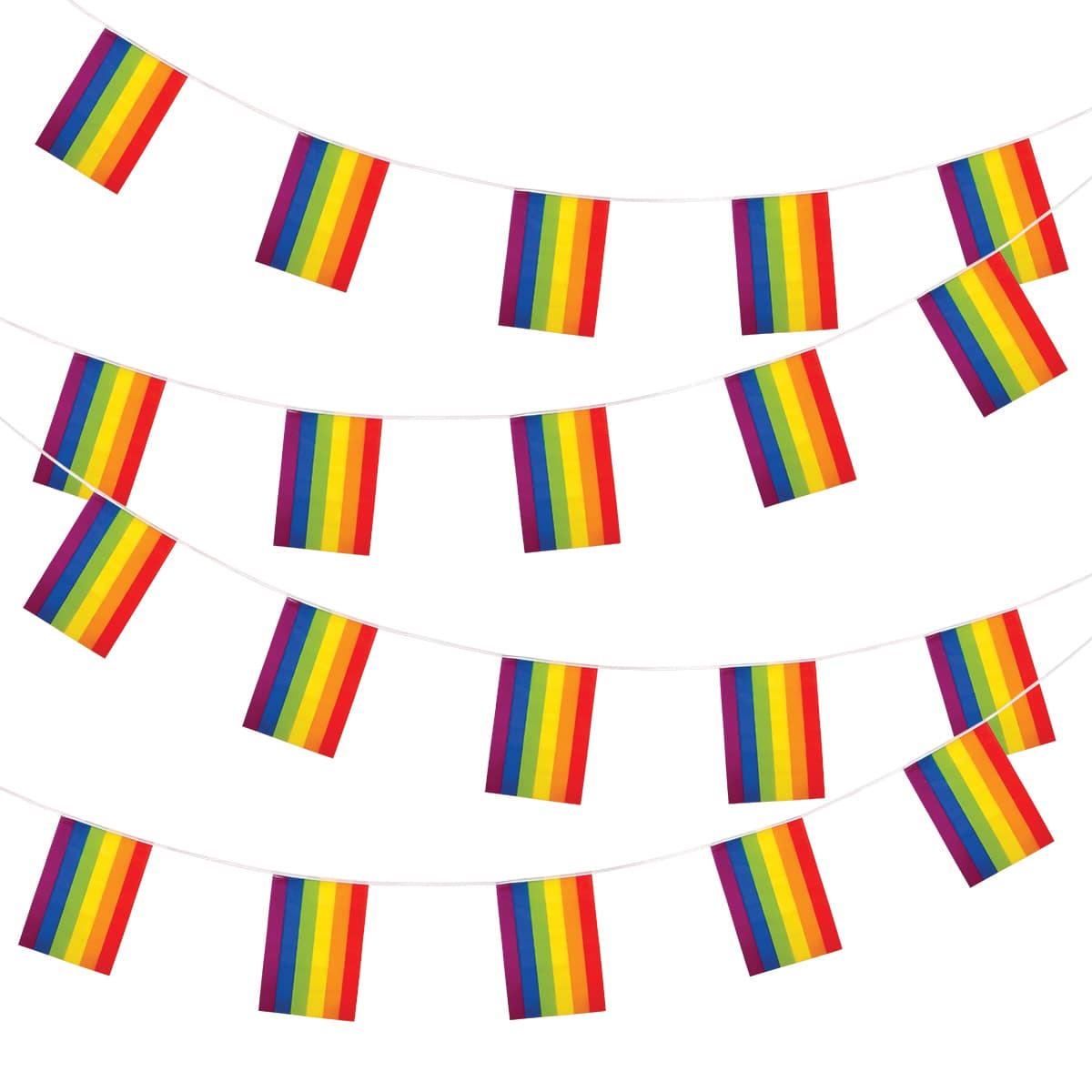 Rainbow Bunting - 20 Flags - 10m