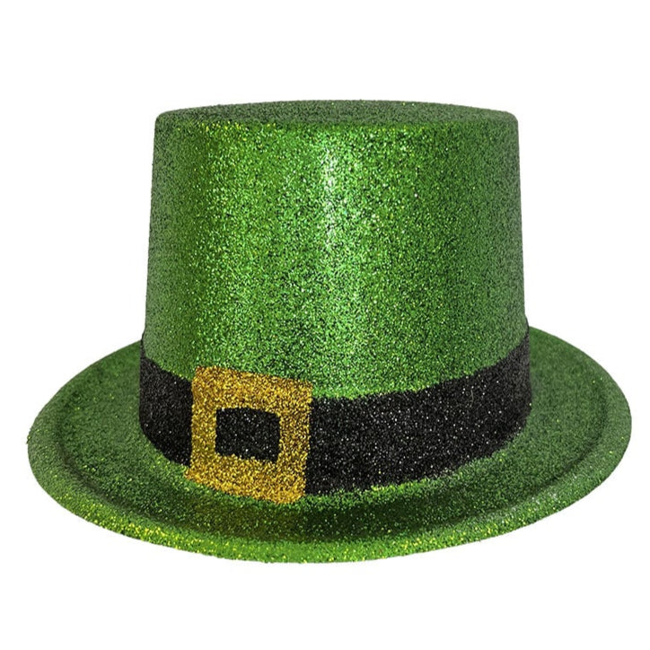 St Patricks / Leprechaun Glitter Top Hat