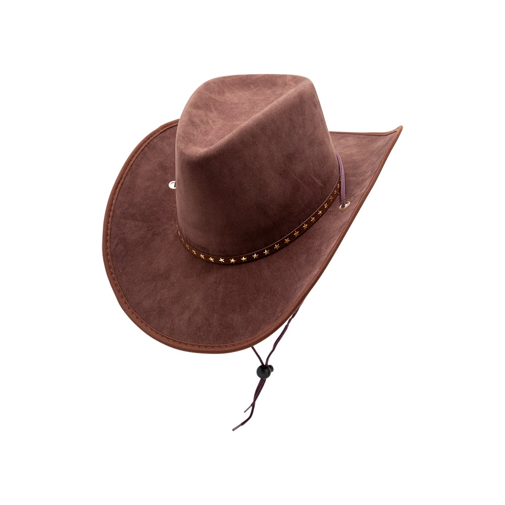 Texan - Brown Suede /Stars