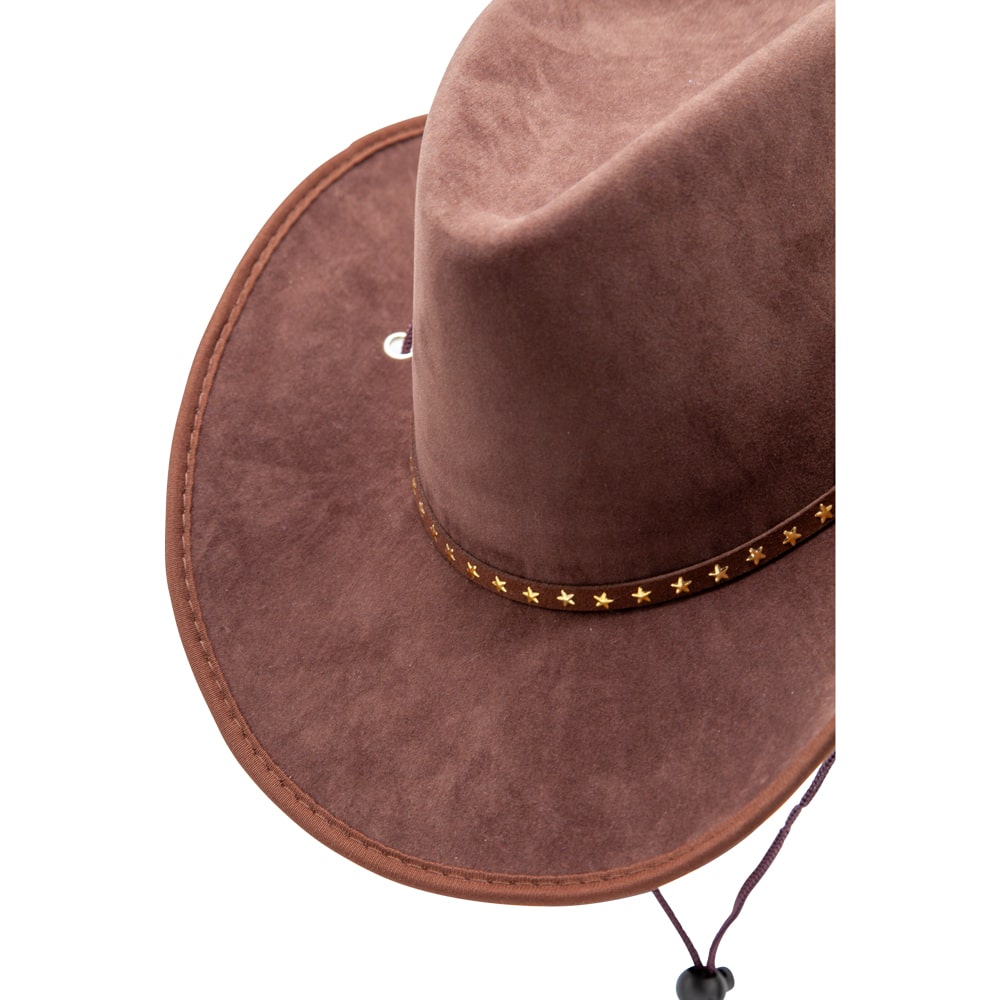 Texan - Brown Suede /Stars