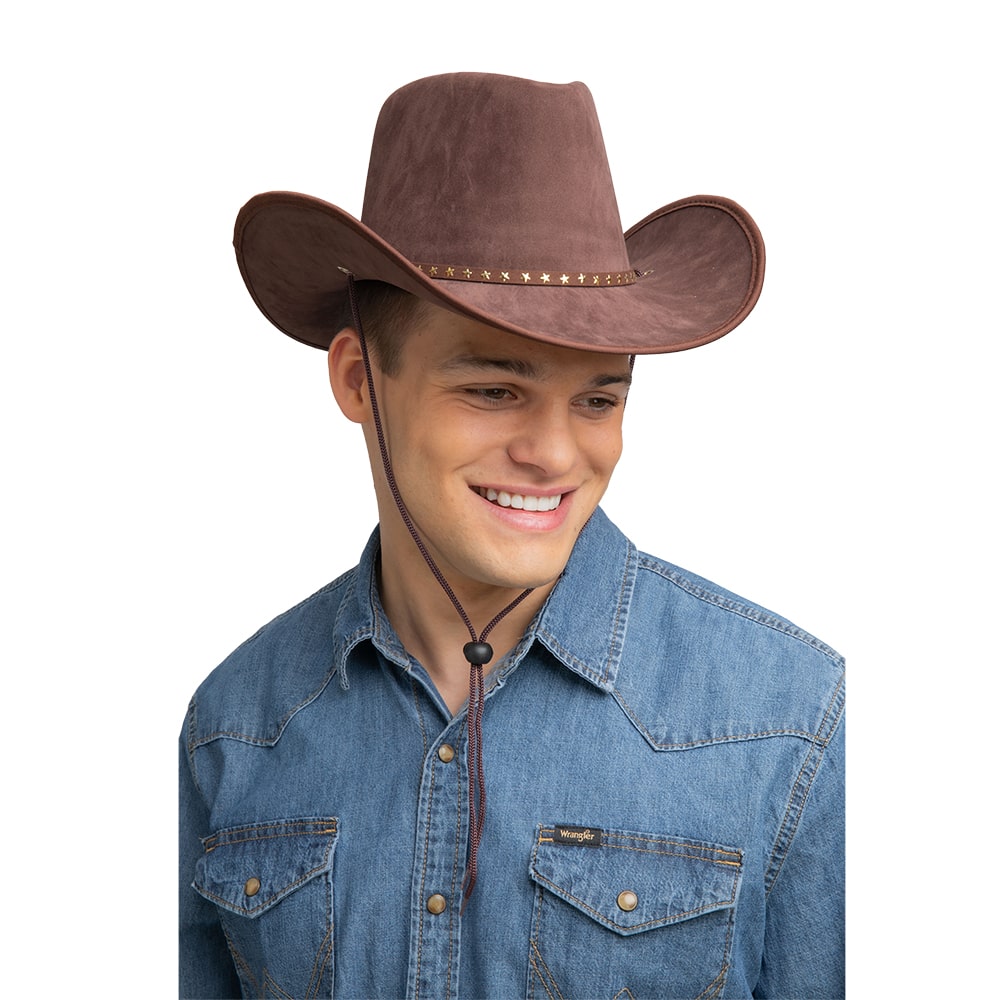 Texan - Brown Suede /Stars