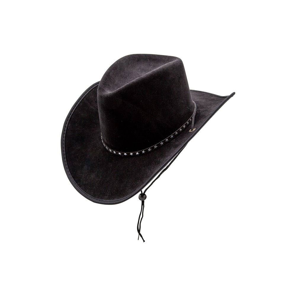 Texan - Black Suede /Stars