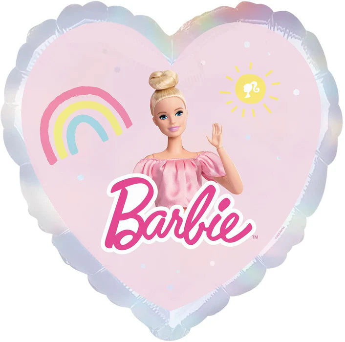Barbie Holographic 18" Heart Shaped Foil Balloon