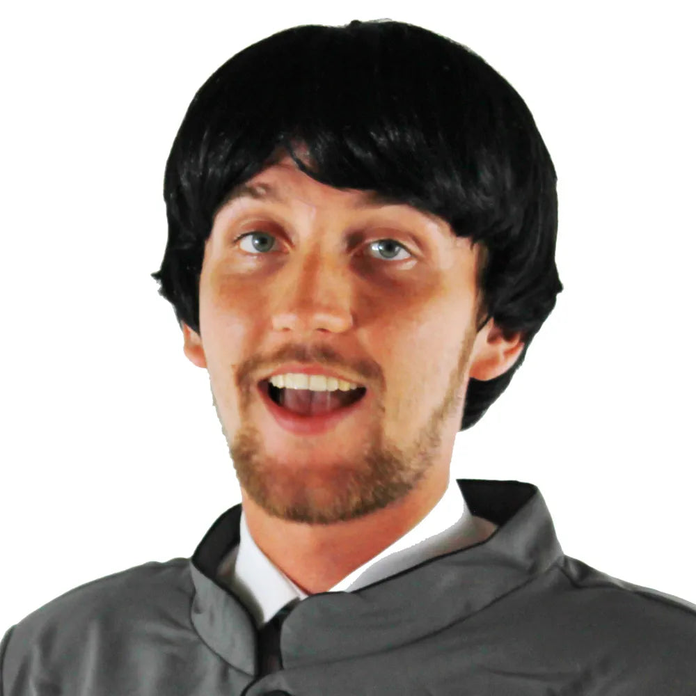 1960s Black Bowl Cut Wig