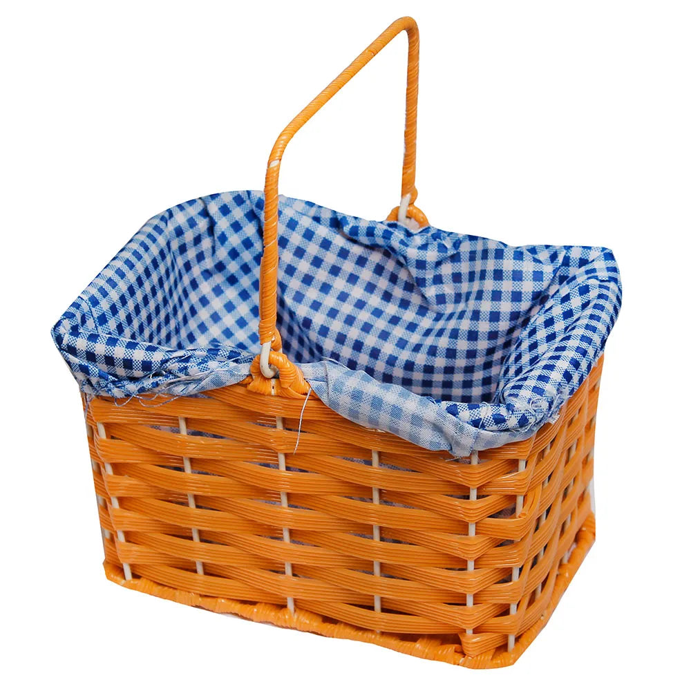 Blue Gingham Basket
