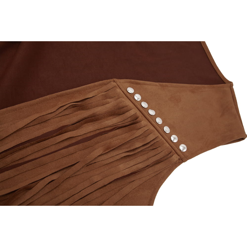 Faux Suede Hippie/Cowgirl Waistcoat 14+