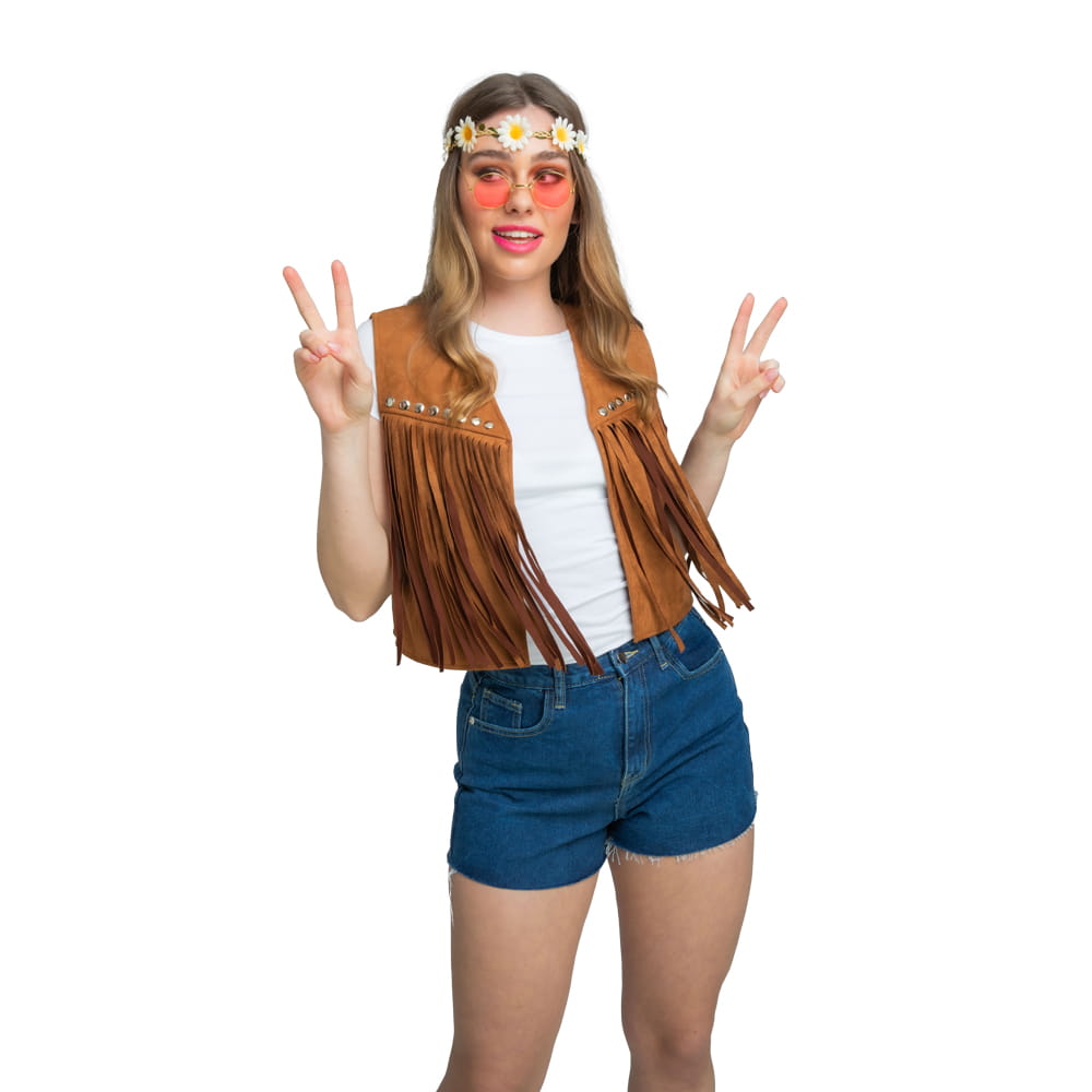 Faux Suede Hippie/Cowgirl Waistcoat 14+
