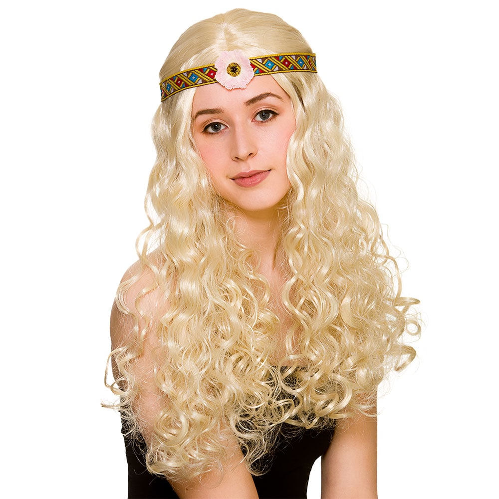 Flower Power Hippie Wig