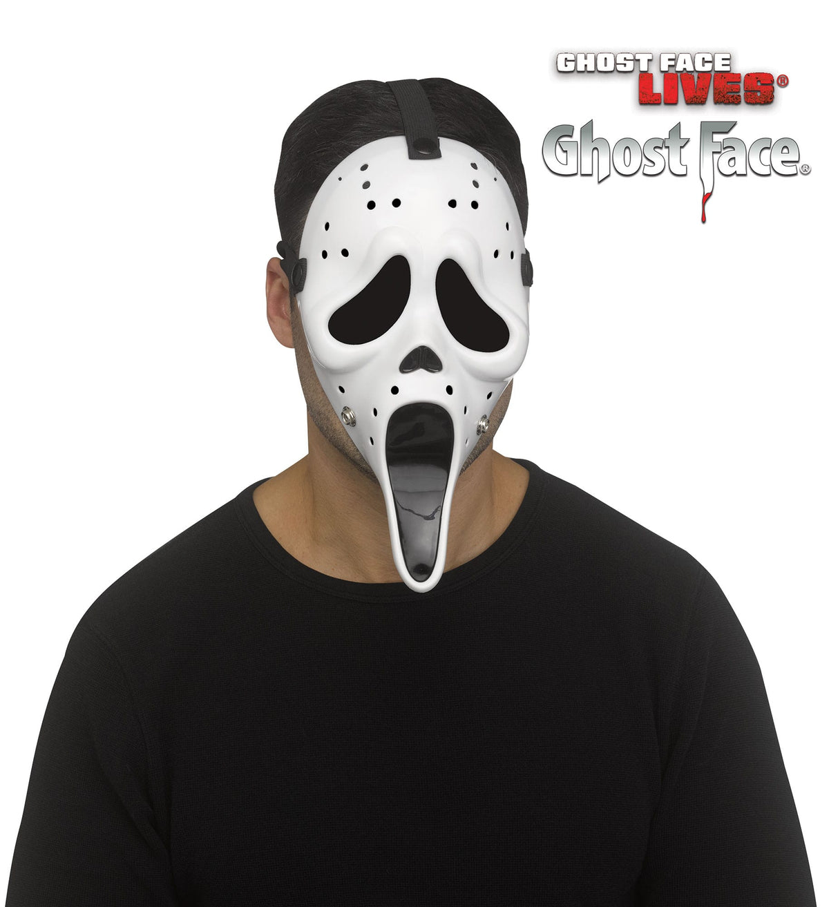 Ghost Face® Hockey Mask - White