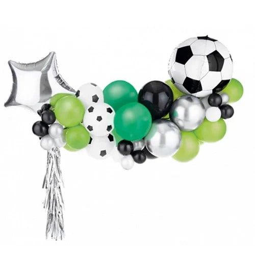 Balloon garland - Football, mix, 150x126cm