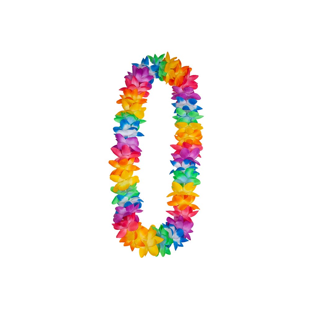 2 Tone Orchid Lei 9.5cm - Rainbow