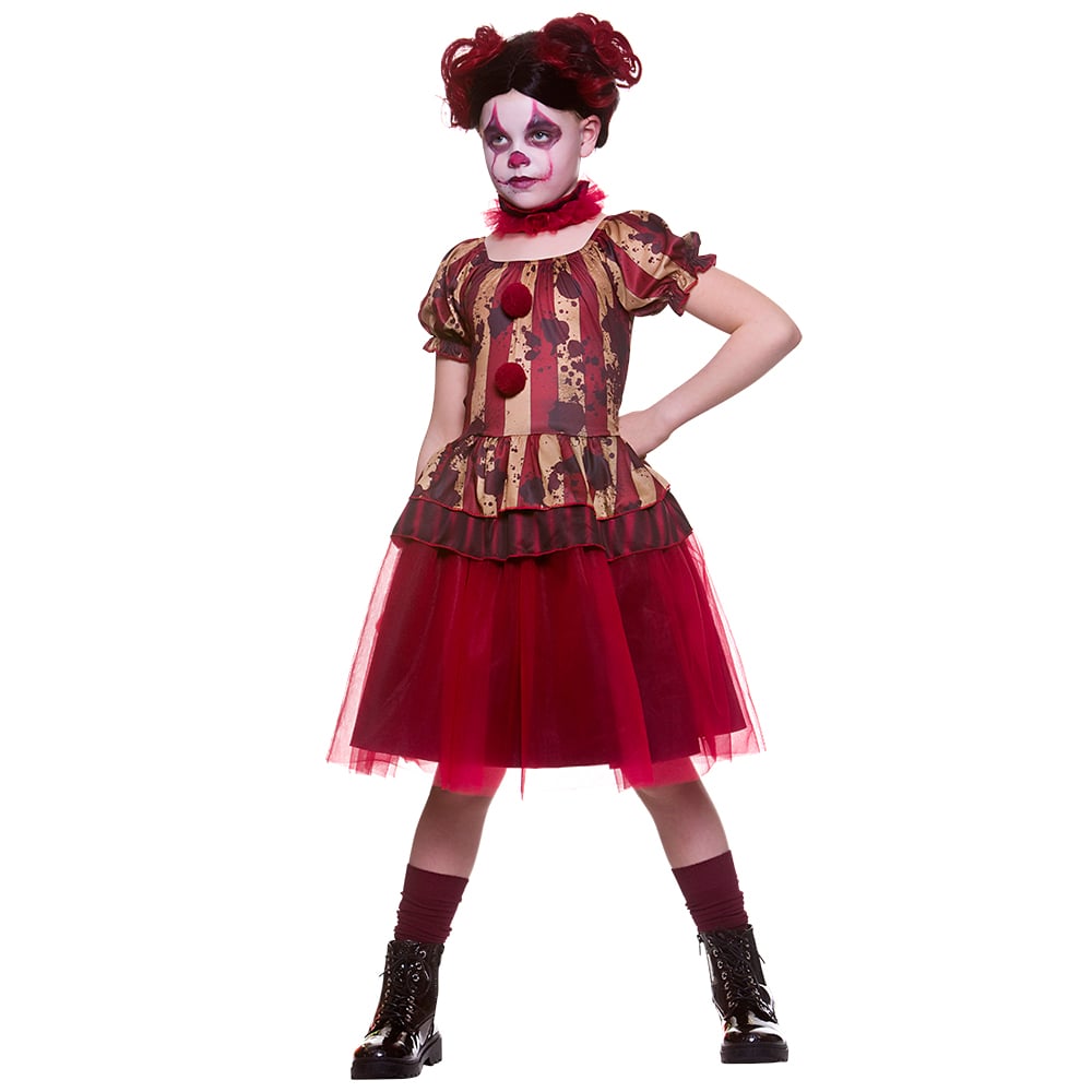 Girl's Vintage Circus Clown