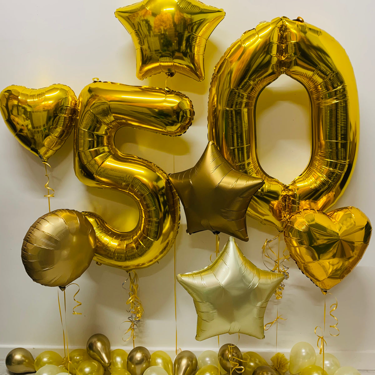 Yellow Gold Balloon Number Package