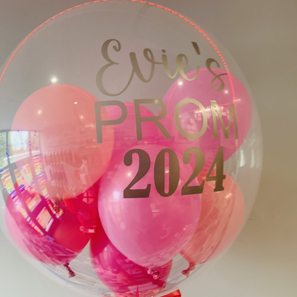 24" Personalised PROM 2025 Bubble Balloon