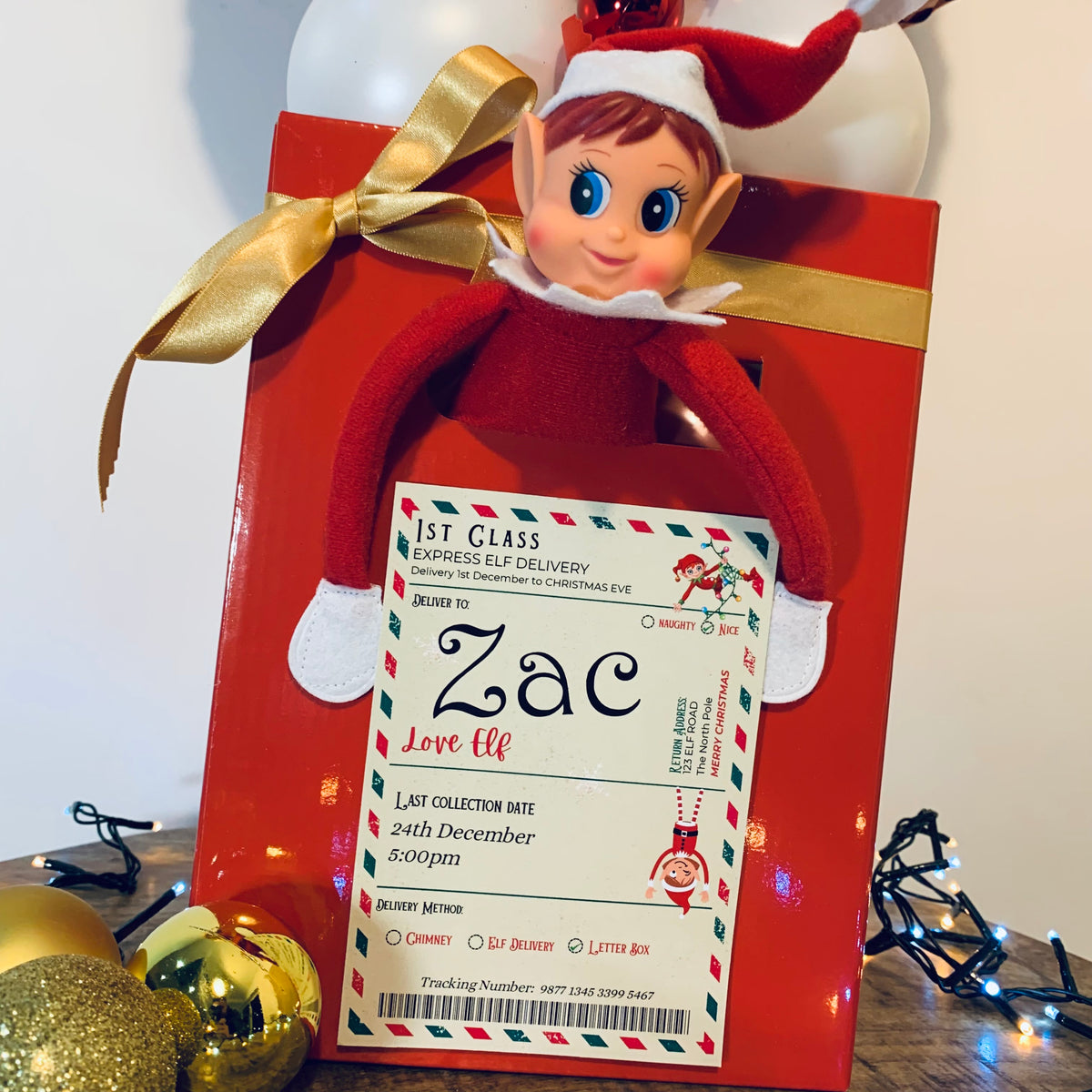 NEW - Elf Return Post Box