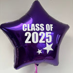 18" CLASS OF 2025 Star Foil Balloon