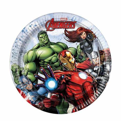 Marvel Avengers Paper Party Plates - 8pk