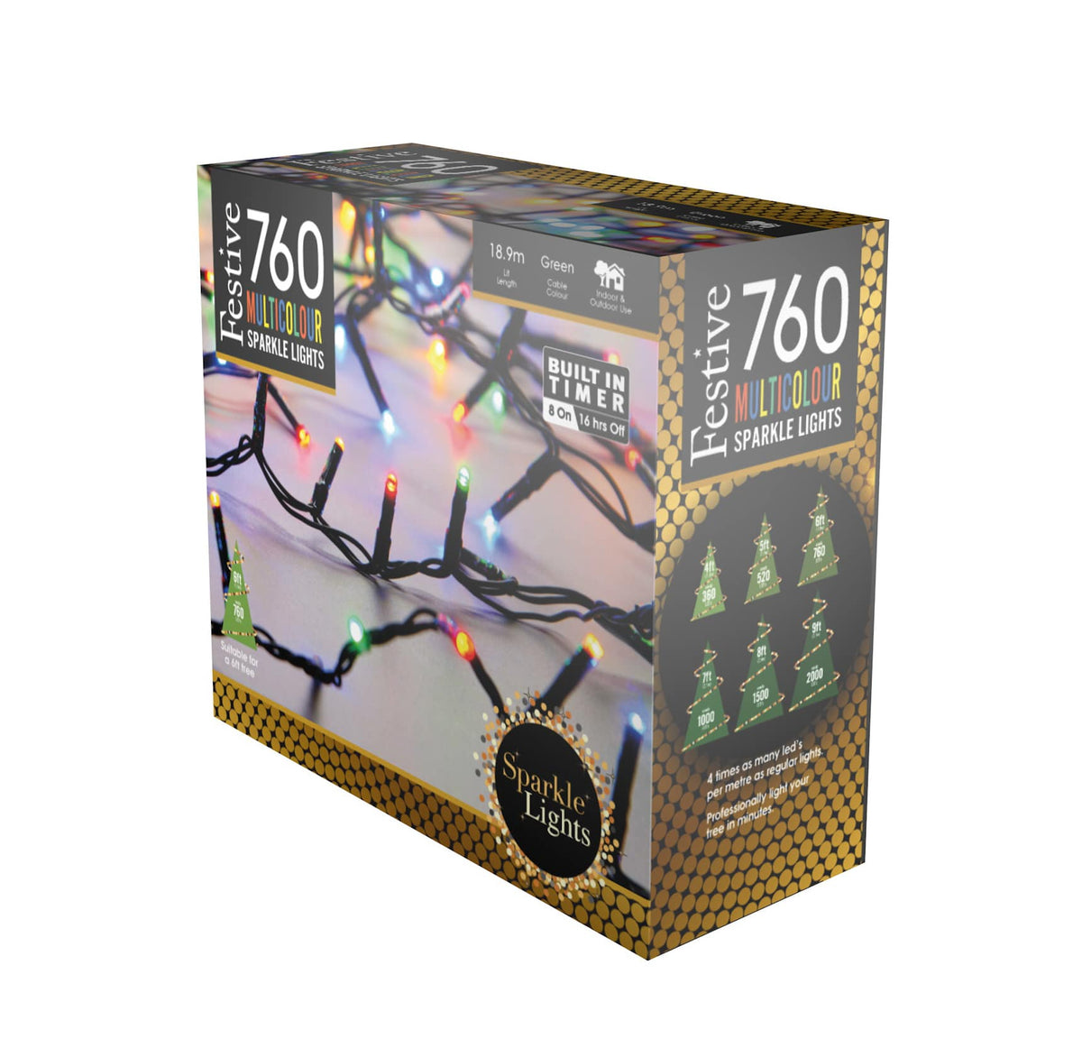 760 sparkle lights - Multicolour