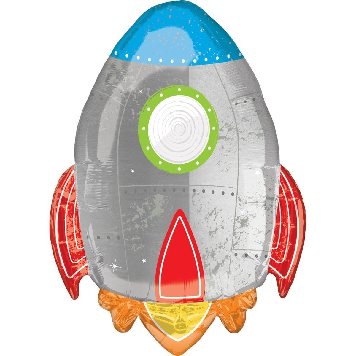 Blast Off Rocket SuperShape Foil Balloon