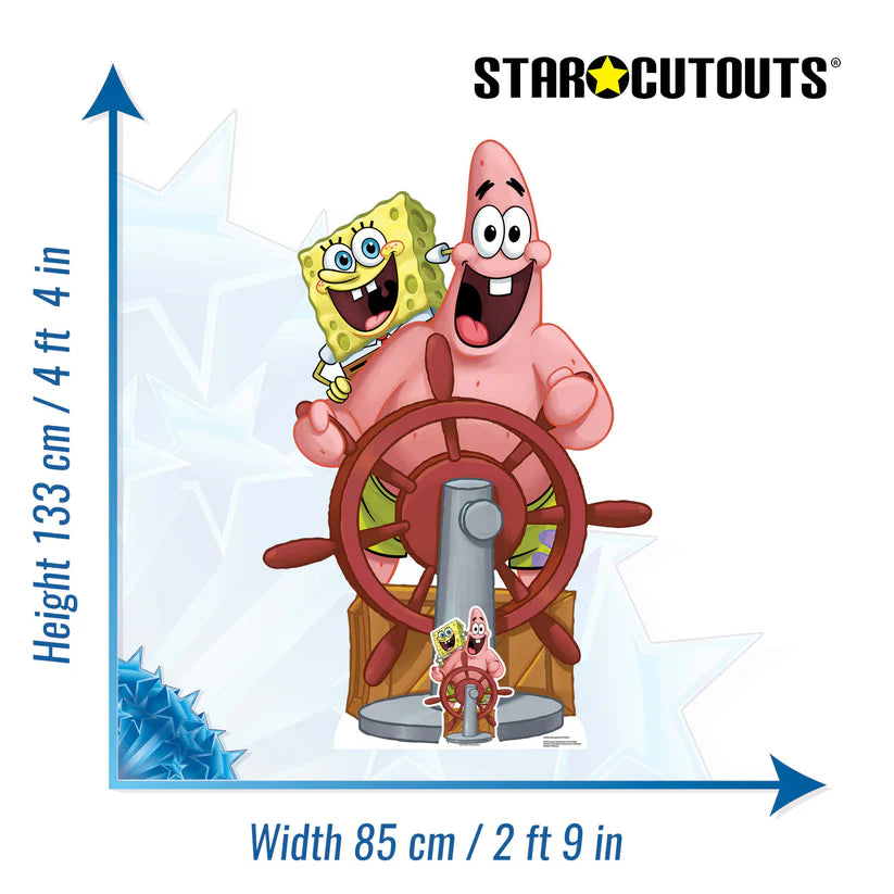 SpongeBob and Patrick Cardboard Cut Out Height 133cm
