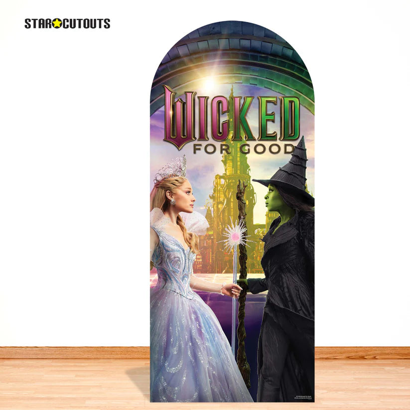 Wicked For Good Glinda Elphaba Emerald City Backdrop Single - Height 185cm
