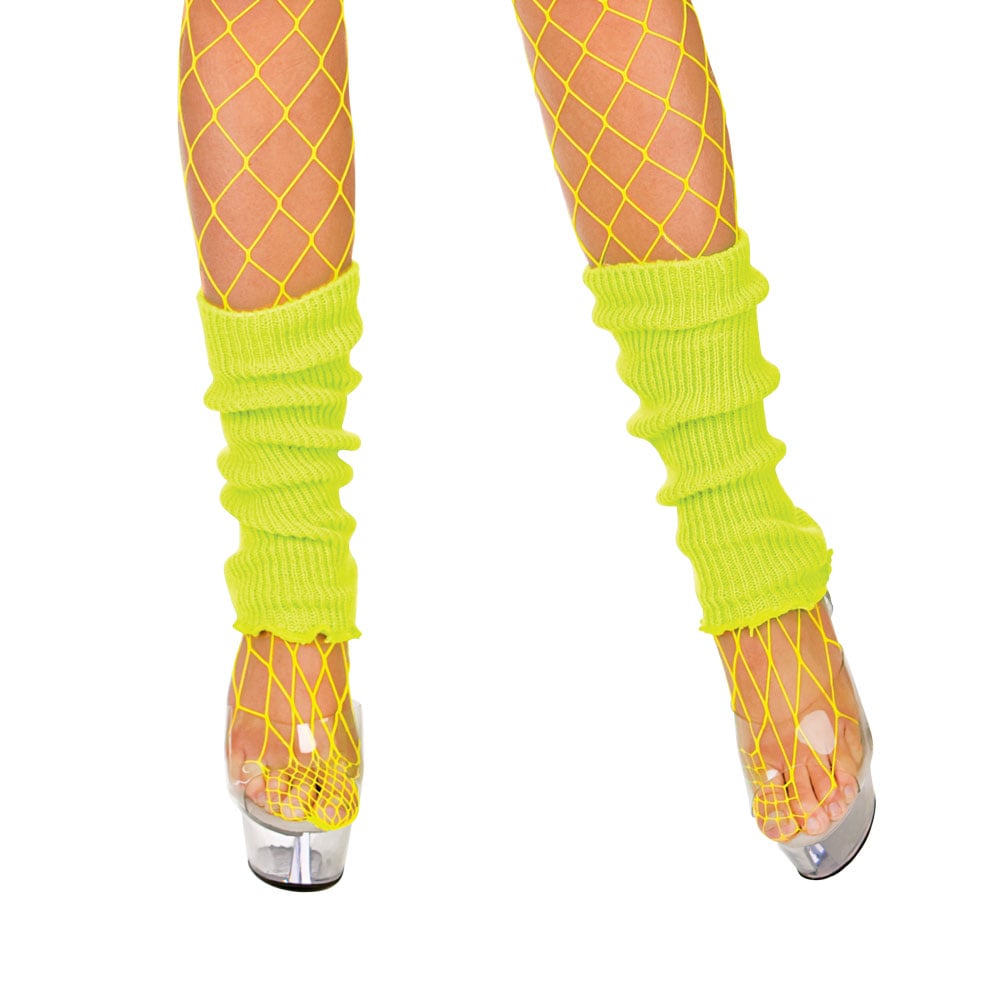 80's Leg Warmers Neon YELLOW