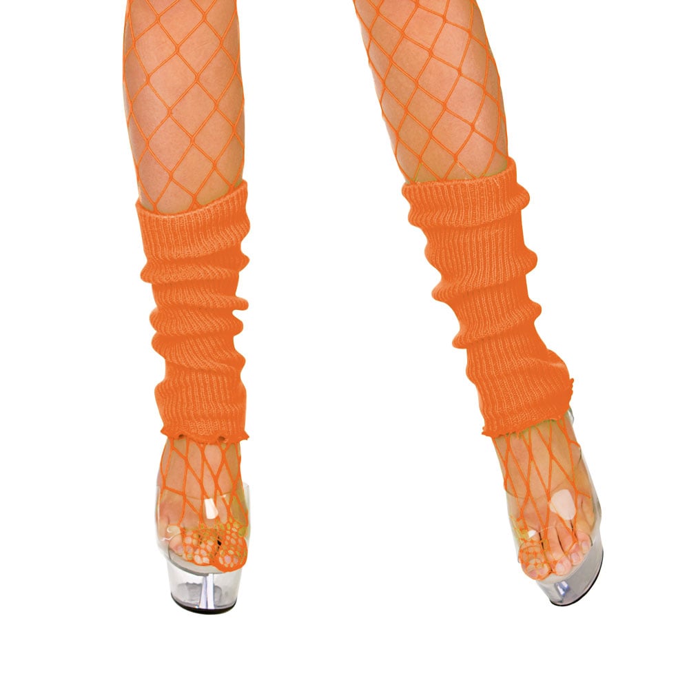 80's Leg Warmers Neon ORANGE