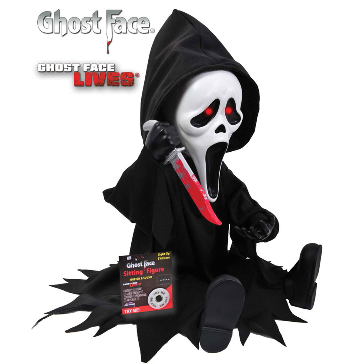 Ghost Face® Animated Sitting Figure