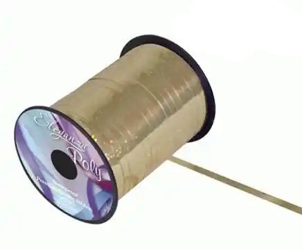Gold Holographic Curling Ribbon 5mm x 250yds