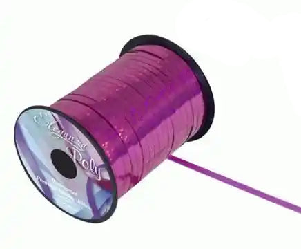 Fuchsia Pink Holographic Curling Ribbon 5mm x 250yds