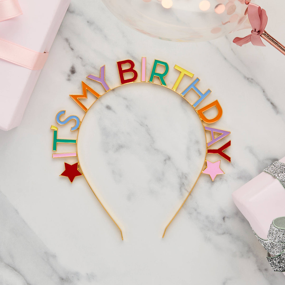 Bright Banquet 'It's My Birthday' Metal Headband