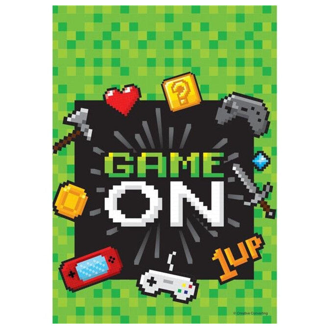 Gaming Party Plastic Loot Bags - 8pk