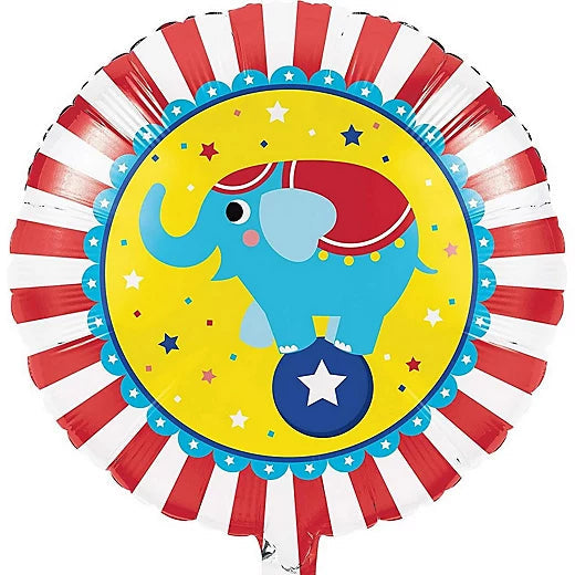 18" Circus Elephant Themed Party Foil Balloon - Each