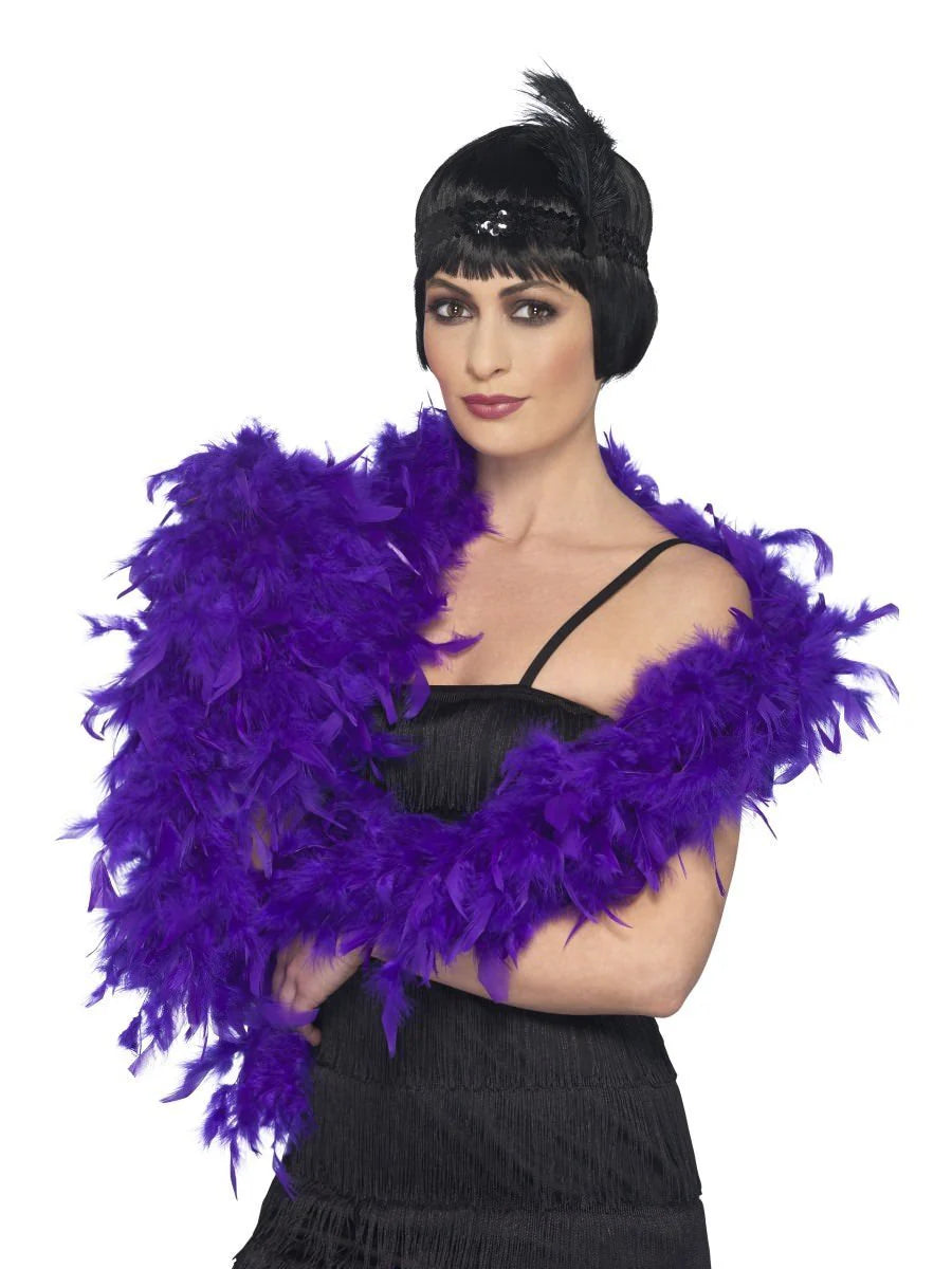 Deluxe Boa, Purple, Feather, 180cm, 80g
